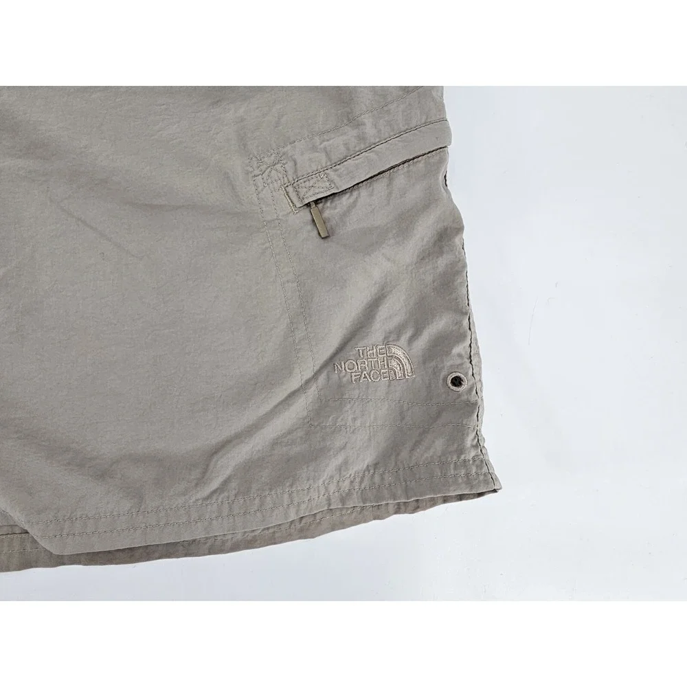 The North‎ Face Men's Hiking Shorts XL Zipper Pockets Khaki Brown